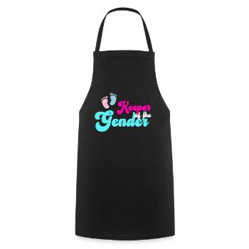 Keeper Of The Gender - Cooking Apron - black - Front - AI Model Male 185 dark (185cm)