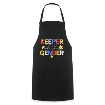 Keeper Of The Gender - Cooking Apron - black - Front - AI Model Male 185 dark (185cm)