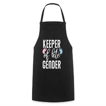 Keeper Of The Gender - Cooking Apron - black - Front - AI Model Male 185 dark (185cm)