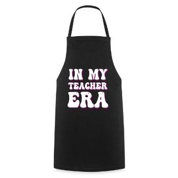 In My Teaching Era Teaching - Cooking Apron - black - Front - AI Model Male 185 dark (185cm)