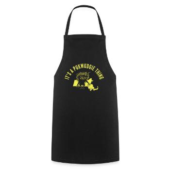 Pukwudgie Cryptid Folklore Myths - Cooking Apron - black - Front - AI Model Male 185 dark (185cm)