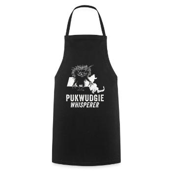Pukwudgie Cryptid Folklore Myths - Cooking Apron - black - Front - AI Model Male 185 dark (185cm)