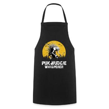 Pukwudgie Cryptid Folklore Myths - Cooking Apron - black - Front - AI Model Male 185 dark (185cm)
