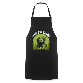 Pukwudgie Cryptid Folklore Myths - Cooking Apron - black - Front - AI Model Male 185 dark (185cm)