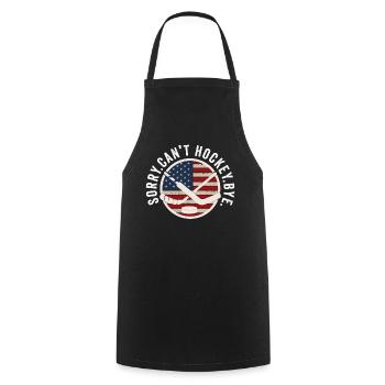 Sorry Can't Hockey Bye Hockey Lover - Cooking Apron - black - Front - AI Model Male 185 dark (185cm)