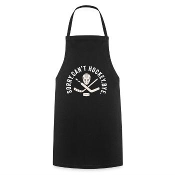 Sorry Can't Hockey Bye Hockey Lover - Cooking Apron - black - Front - AI Model Male 185 dark (185cm)