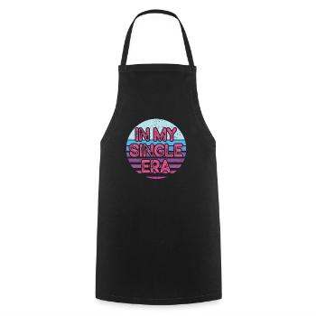 Funny Single Love Humor: The Perfect - Cooking Apron - black - Front - AI Model Male 185 dark (185cm)