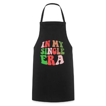 Funny Single Love Humor: The Perfect - Cooking Apron - black - Front - AI Model Male 185 dark (185cm)