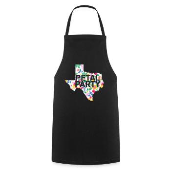 Wildflower Fields Wildflowers Bluebonnet - Cooking Apron - black - Front - AI Model Male 185 dark (185cm)