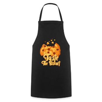 Taste The Biscuit Taste The Goodness - Cooking Apron - black - Front - AI Model Male 185 dark (185cm)