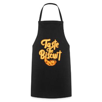 Taste The Biscuit Taste The Goodness - Cooking Apron - black - Front - AI Model Male 185 dark (185cm)