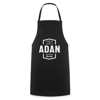 Adan Genuine and Trusted Name Adan - Cooking Apron - black - Front - AI Model Male 185 dark (185cm)