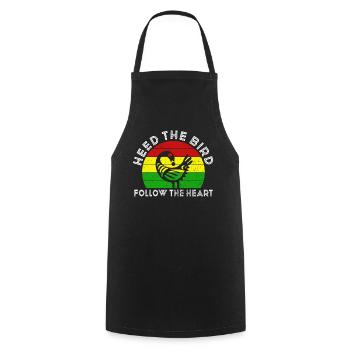 Symbole Sankofa Adinkra Ghana Noir - Tablier de cuisine - noir - Devant - AI Model Male 185 dark (185cm)