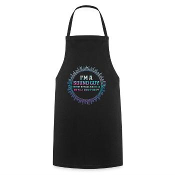 Sound Guy Not A Magician - Cooking Apron - black - Front - AI Model Male 185 dark (185cm)