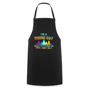Sound Guy Not A Magician - Cooking Apron - black - Front - AI Model Male 185 dark (185cm)
