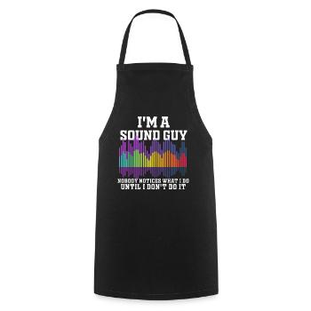 Sound Guy Not A Magician - Cooking Apron - black - Front - AI Model Male 185 dark (185cm)