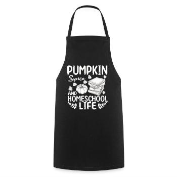 Pumpkin Spice Und Homeschool-Leben - Kochschürze - Schwarz - Vorne - AI Model Male 185 dark (185cm)