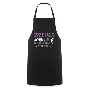 Specials Der beste Teil des Tages - Kochschürze - Schwarz - Vorne - AI Model Male 185 dark (185cm)