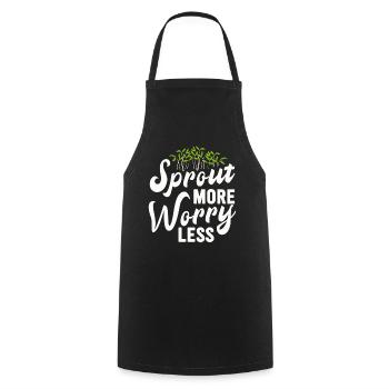 Urban Gardener Männer Frauen Microgreens - Kochschürze - Schwarz - Vorne - AI Model Male 185 dark (185cm)