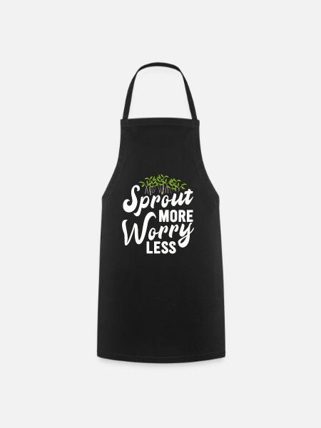 Urban Gardener Männer Frauen Microgreens - Kochschürze - Schwarz