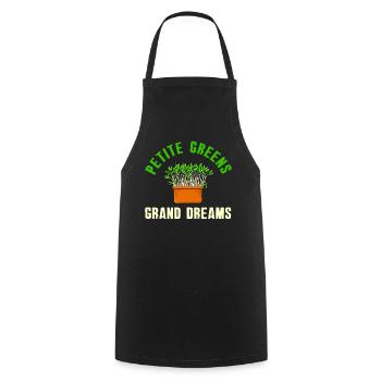 Urban Gardener Männer Frauen Microgreens - Kochschürze - Schwarz - Vorne - AI Model Male 185 dark (185cm)