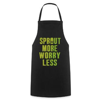Urban Gardener Men Women Microgreens - Cooking Apron - black - Front - AI Model Male 185 dark (185cm)