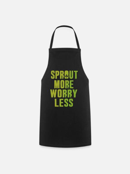 Urban Gardener Men Women Microgreens - Cooking Apron - black