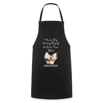 Dessert crémeux au sundae Ne me dérangez pas - Tablier de cuisine - noir - Devant - AI Model Male 185 dark (185cm)