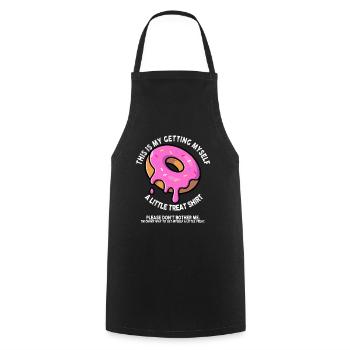 Dessert crémeux au sundae Ne me dérangez pas - Tablier de cuisine - noir - Devant - AI Model Male 185 dark (185cm)
