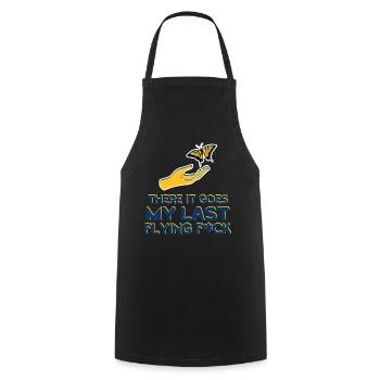 There It Goes My Last Flying F - Cooking Apron - black - Front - AI Model Male 185 dark (185cm)