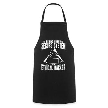 Ethische Hacker-Cybersicherheitsexpertise - Kochschürze - Schwarz - Vorne - AI Model Male 185 dark (185cm)