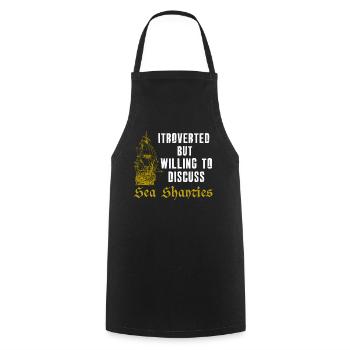 Sailor Meme Pirate Ship Ocean Sailing - Cooking Apron - black - Front - AI Model Male 185 dark (185cm)
