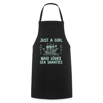 Sailor Meme Pirate Ship Ocean Sailing - Cooking Apron - black - Front - AI Model Male 185 dark (185cm)