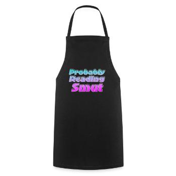 Probably Reading Smut Vintage Books Smut - Cooking Apron - black - Front - AI Model Male 185 dark (185cm)