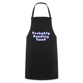 Probably Reading Smut Vintage Books Smut - Cooking Apron - black - Front - AI Model Male 185 dark (185cm)