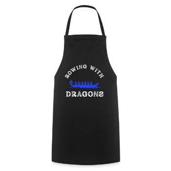 Rowing With Dragons Dragonboat - Cooking Apron - black - Front - AI Model Male 185 dark (185cm)