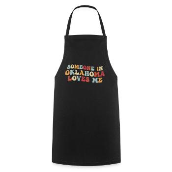 Pouces verts mains sales cœurs pleins - Tablier de cuisine - noir - Devant - AI Model Male 185 dark (185cm)