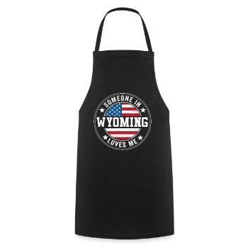 Je chèvre ce passionné de yoga - Tablier de cuisine - noir - Devant - AI Model Male 185 dark (185cm)