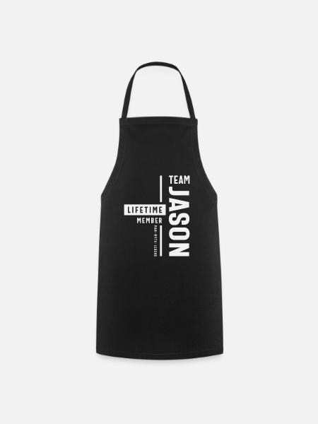 Membre à vie de l’équipe Jason Funny Name Jason - Tablier de cuisine - noir