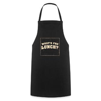 What's For Lunch? - Cooking Apron - black - Front - AI Model Male 185 dark (185cm)