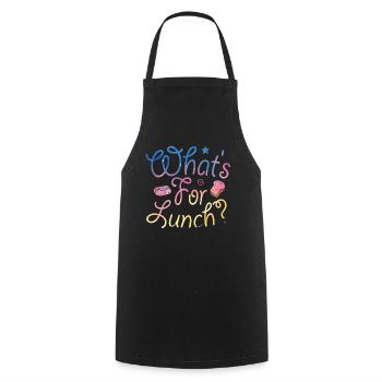 What's For Lunch? - Cooking Apron - black - Front - AI Model Male 185 dark (185cm)