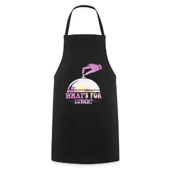 What's For Lunch? - Cooking Apron - black - Front - AI Model Male 185 dark (185cm)