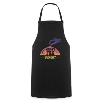What's For Lunch? - Cooking Apron - black - Front - AI Model Male 185 dark (185cm)