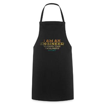 Je suis un ingénieur J’ai toujours raison - Tablier de cuisine - noir - Devant - AI Model Male 185 dark (185cm)