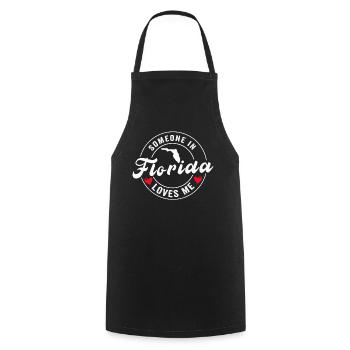 Someone In Florida Loves Me - Cooking Apron - black - Front - AI Model Male 185 dark (185cm)