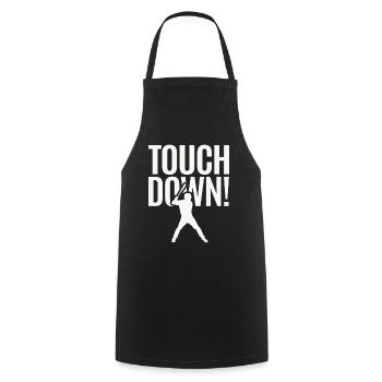 Touchdown Baseball Sports Funny - Cooking Apron - black - Front - AI Model Male 185 dark (185cm)