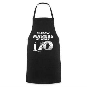 Shadow Puppetry World Enchantment - Cooking Apron - black - Front - AI Model Male 185 dark (185cm)