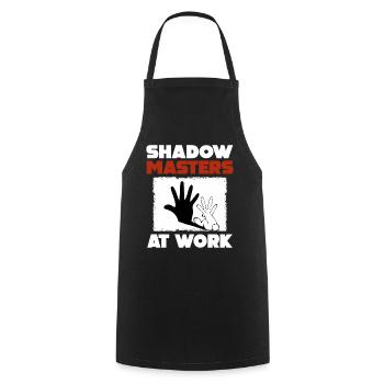 Maîtres de l’ombre au travail Marionnettes d’ombres - Tablier de cuisine - noir - Devant - AI Model Male 185 dark (185cm)