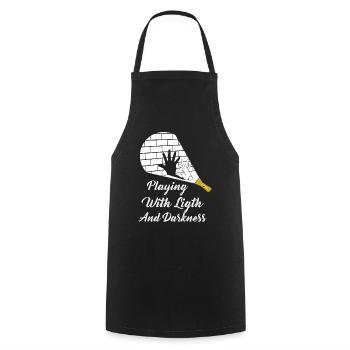 Playing With Light And Darkness Shadow - Cooking Apron - black - Front - AI Model Male 185 dark (185cm)