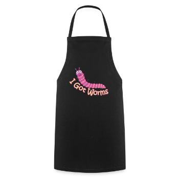 Wurmfarmer Wurmkompost Niedliche Männer Frauen - Kochschürze - Schwarz - Vorne - AI Model Male 185 dark (185cm)